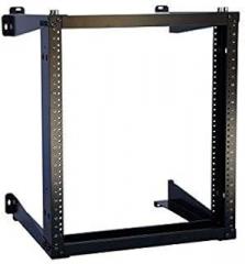 RAISING ELECTRONICS 9U Wall Mount Open Frame 19inch Server Equipment Rack Threaded 15 inch Depth Black (9U)