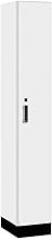 Salsbury Industries 41168AW-E 12 in. Wide Premier Wood Locker - Single Tier - 1 Wide - 6 ft. High - 18 in. Deep - Arctic White - Electronic Locks