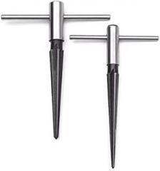 2PCS T-Handle Hand Tapered Reamer Set 1/8-1/2 Inch & 5/32-5/8 Inch High Carbon Steel Bridge Pin Hole Reaming Tool