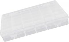 Auniwaig PP Component Storage Box, Plastic Organizer Adjustable Container Removable Grids Tool Boxes, 36 Removable Grids Tool Boxes, for Electronic Component Small Accessories 275 x 188 x 45mm 1pcs