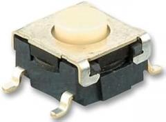 Omron Electronic Components Switch, Tactile, Spst-No, 50Ma, SMD - B3S-1100P