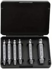 6pcs Broken Screw Extractor Bit Set with Heavy-Duty silver Tool Box - Broken Bolt Remover Kit for Mechanics, DIY, Carpentry & Electronics Repair - Professional-Grade Screw Extraction Tools (silver)