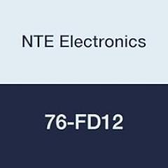 NTE Electronics 76-FD12 Brass Terminal Non-Insulated Female Disconnect, Electro Tin Plated, 0.032
