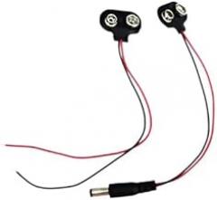 5Pcs I/t Type 9V Batrtrery Snap Connector Clip with Lead Wires Holder 55x21 Dc Power Cable Plug Barrel 15cm New 2025 High for Reliable Electronic Component, Precision, Stable Performance