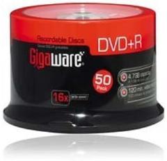 Gigaware 16x DVD+R Spindle (50-Pack)