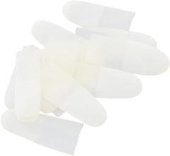SAFIGLE 300pcs -Static Disposable Latex Finger Covers Transparent Non-Powdered Protective for Electronics Repair Jewelry Cleaning Crafts and More
