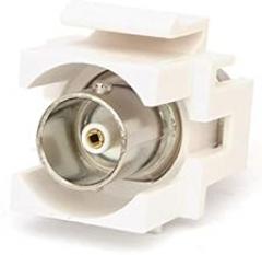 Networx White BNC 50 Ohm Feed Through Keystone Coupler