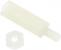 PATIKIL M3 Standoff Screws 40 Pack Nylon Hex PCB Standoffs Nuts for Motherboards, Computer Cases, Circuit Boards, Electronics, (15mm+6mm, White)