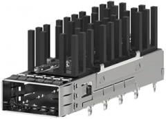 Molex/Waldom, 100014-7442, zQSFP 1-by-1 Cage Assembly with Spring Fingers NE (15 Item/s)
