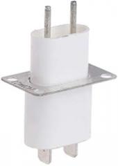 Home Electronic Microwave Oven Magnetron Filament 4 Pin Socket Converter White