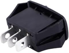 ZE-205A Rocker Switch, ON-Off-ON (1P2T), 3A 250VAC / 6A 125VAC, Plastic Body, SPDT Toggle Switch for Industrial and Home Electronics