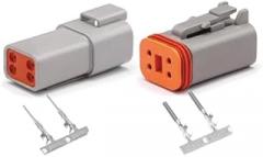 DT 4P 4Pin Waterproof Automobile Wire Connector - 22-16AWG DT06-4S DT04-4P Male and Female Socket Terminal-1PCS(5Sets DT04-4P DT06-4S)