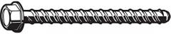 Screw Anchor, Zinc, 1/4 x2 1/4, PK50