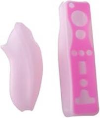 Silicone Case Soft Skin Cover Dustproof Rubber Protective Cover for Wii Remote ControllerWii Remote Joystick (Pink)