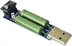 Mini USB 0.15A-3A Electronic Load Tester Module Adjustable Constant Current for 3.7V~13V 15W Continuous Intelligent Resistance Ageing (1-2A) (1-2A)