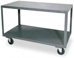 High Deck Portable Table, 2 Shelves