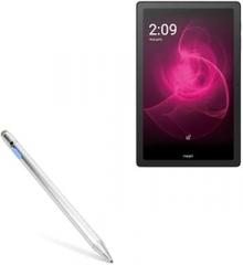 BoxWave Stylus Pen Compatible with T-Mobile REVVL TAB 5G - AccuPoint Active Stylus, Electronic Stylus with Ultra Fine Tip - Metallic Silver