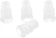 15mm x 23mm Silicone Waterproof Bellows Vacuum Suction Cup Sucker 4 Pcs
