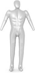 Gbtdoface Inflatable Male Mannequin - Full Body Display Model for Tailoring, Retail, and Exhibitions