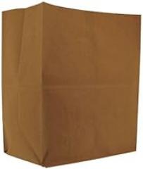 Shopping Bag Flat Bottom 1/7 BBL, Brown Pk500