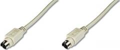 ASSMANN Electronic AK 679 5M Cable PS/2 5 m Male Connector/Male Connector, 6-p Mini-DIN, 6-p Mini-DIN, Beige, PS/2