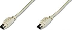 ASSMANN Electronic AK 679 5M Cable PS/2 5 m Male Connector/Male Connector, 6-p Mini-DIN, 6-p Mini-DIN, Beige, PS/2