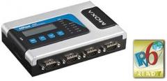 MOXA NPort 6450-T 4 Port RS-232/422/485 Secure Terminal Device Server, 10/100M Ethernet, 12-48 VDC, w/o Adapter, RS-232/422/485 to Ethernet.