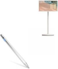 BoxWave Stylus Pen Compatible with LG StanbyME Portable Touch Screen Monitor (27 in) - AccuPoint Active Stylus, Electronic Stylus with Ultra Fine Tip - Metallic Silver