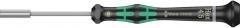 Wera 05118122001 Kraftform Micro 2069 Nutspinner Electronics Precision Screwdriver, 4.5mm Head, 60mm Blade Length