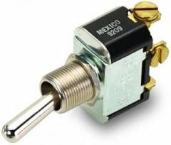 NTE Electronics 54-463 Anti Vandal Security Pushbutton Switch, Single Pole, SPST-NO Circuit, Off-(ON) Action, Nickel Plated Brass Flat Actuator, Screw Terminals, 0.866