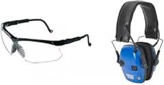 Howard Leight Impact Sport Electronic Shooting Earmuff with Sharp-Shooter Shooting Glasses