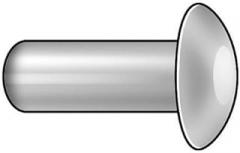 Semi-Tubular Rivet, 1/4x5/8 in, PK25