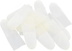 150pcs Static Disposable Latex Finger Cots Flexible Protective Fingertips for Semiconductor and Electronics Work Transparent Thin Design and Included