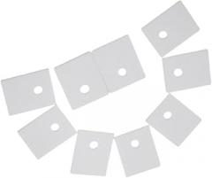 100pcs Alumina Ceramic Sheet for Electronics Cooling and Industrial, Machinable Ceramic Substrate(12x18x0.635mm)