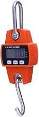 Electronic Kitchen 300kg/0.1kg High Precision Electronic Crane Hook Scale, LCD Digital Industrial Weighing Stainless Steel with Tare Zero Function for,Orange-300kg/0.1kg (Orange 300kg/0.1kg)