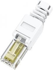 1pcs RJ45 Connector for UTP CAT6A/CAT6/CAT5E, no Crimper Required Internet RJ 45(Beige)