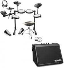 Donner DED-200 LITE Electronic Drum Kit for Beginner with 450+ Sounds and Donner Mini Electric Drum Amp 20W, Wireless Electronic Drum Amplifier Keyboard Speaker DDA-20 Protable for Home Practice