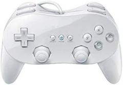 OSTENT Wired Classic Controller Pro Gamepad Joystick for Nintendo Wii Remote Console Video Game Color White