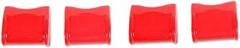 4pcs/Set Red Console Center Control Switch Cover Trims 2015-2018 for Ford for Mustang 2015-2018 Push Button-Type 4RCCCSCTF2FM