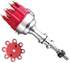 Race Pro Billet Ready to Run Electronic Distributor Cap for SB Ford 351W, Black