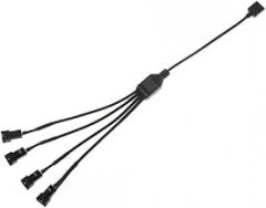 KUNSR 1pc 5V 3PIN to SM 3Pin Fan Interface Female/Male Adapter Cord Wire for Motherboard SYNC Transfer Extension Cable(Male 1-4)