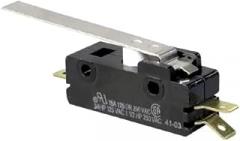 Micro Switch, Snap Action, SPDT, Straight Lever Actuator, 15A, 125/250VAC, 48VDC, QC for Use On Cherry ZF Electronics 0E13-00H0, 0E1300H0