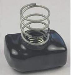 Channel Nut W/Spng, PVC CTD, 1/2 in. (2 Pieces)