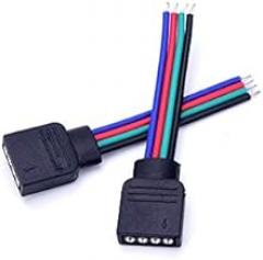 Davitu Electrical Equipments Supplies - 10Pcs/lot 4pin led wire connector Male/female Plug Electronic Connector 5CM Wire cable for led light Driver