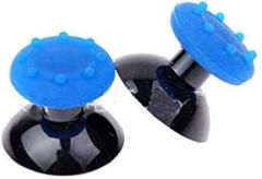 Thumbsticks Analog Joystick + Buttons Thumb Stick Grip Covers for Sony PlayStation Dualshock 3/4 PS3 PS4 Xbox One Joypad Controller (Blue)