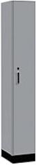 Salsbury Industries 41168WF-E 12 in. Wide Premier Wood Locker - Single Tier - 1 Wide - 6 ft. High - 18 in. Deep - Winter Fog - Electronic Locks