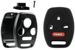 4 Button Remote Keyless Entry Shell Case DIY Repair Kit for Honda Accord, CR-V, Element, Civic, Pilot + Protective Case PN: N5F-S0084A FCC ID: KR55WK49308 (No Chip or Electronics are Included)