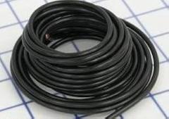 NTE Electronics WA12-00-15 Hook Up Wire, Automotive, Type 12 Gauge, Stranded, 15' Length, Black