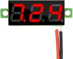 0.28 Inch 2.5V-30V Mini Digital Voltmeter Voltage Tester Meter Red LED Screen Electronic Parts Accessories Digital Voltmeter