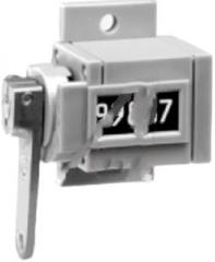 0746025-001, Counter, VEEDER-ROOT, SQ. CASE, Rat. DR, Flange Mount, 5 FIGS, 2 Rot.